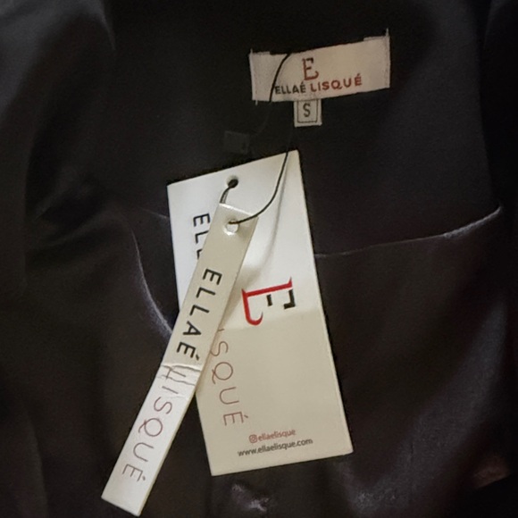 Black Ruffled Blazer Romper - Picture 7 of 8